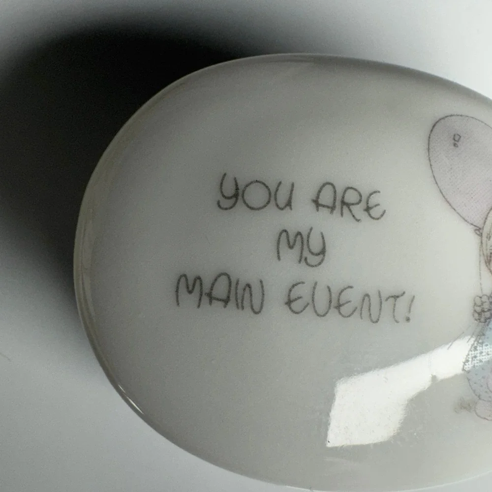 Precious Moments Ceramic Candle You Are My Main‎ Event Girl Balloons Pink